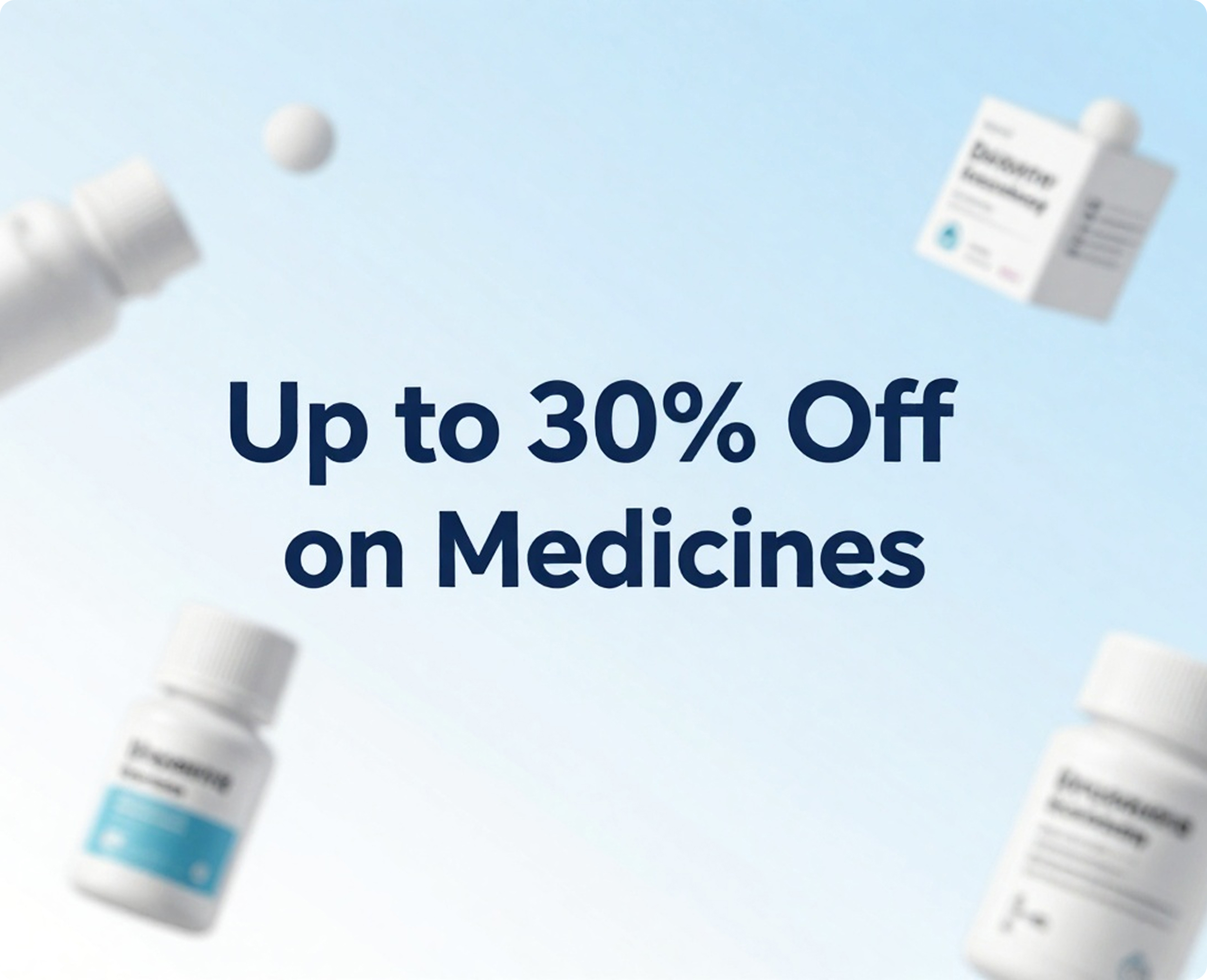 Up to 30 percent off on medicines offer card